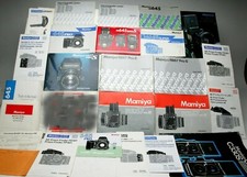 25 Original Manuals F/Mamiya RB67, 645 etc Cameras  Accessories. See Picture.
