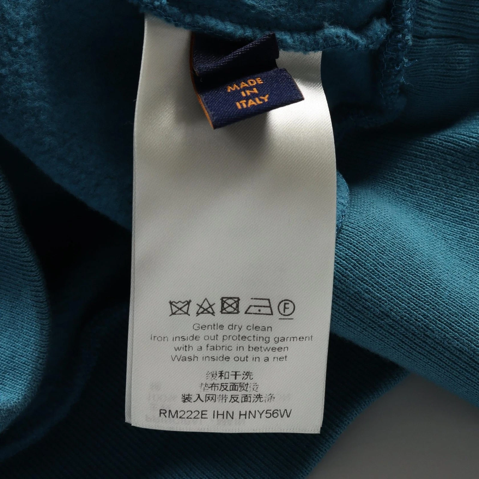 LOUIS VUITTON（LV） Felpa con cappuccio Louis Vuitton taglia XL pullover RM222EIHNNY56W cotone verde usata uomo