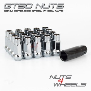 Chrome Gt50 Wheel Nuts X 20 12x1.5 Fits Ford MONDEO Ghia Titanium LX