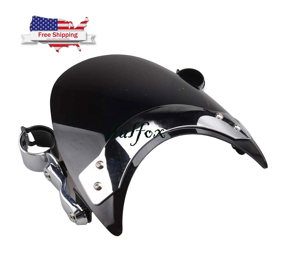 US Black Windscreen Windshield For Triumph Adventurer Legend TT  Speedmaster - Image 3 of 4