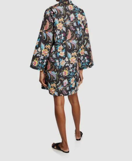 ETRO floral-print tunic dress - Neutrals