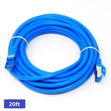 CAT 7 High-Speed Ethernet Cable - Blue, Round