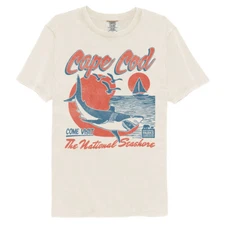 United States Come Visit Cape Cod National Parks Great White Shark Men's T Shirt