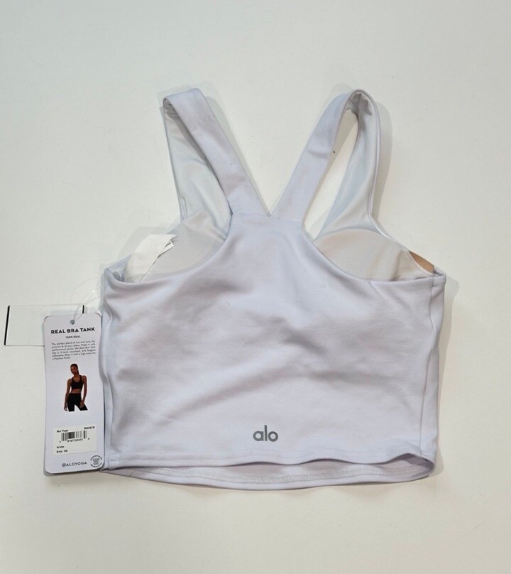 トップス Alo Yoga Airbrush Real Bra Tank Alo Yoga | Airbrush Real Bra Tank - Midnight Green | The