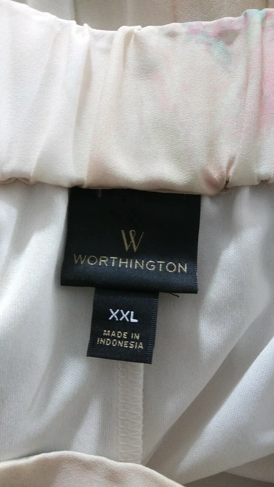 NEW Worthington Woman Size XXL Marble Design Pleated Skirt Stretch Waist - Image 2 of 4