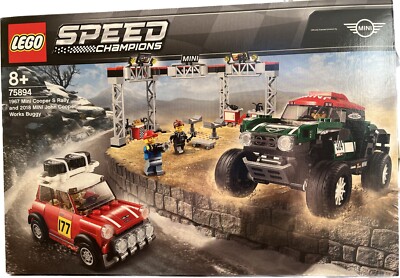 LEGO Rallyeauto 1967 Mini Cooper S und Buggy 2018 Mini John Cooper Works - Speed