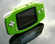 *NEW* Nintendo Game Boy Advance GBA Kiwi Green Console System CUSTOM BUTTONS