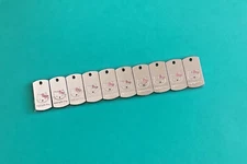 Lot Of 10 Silver Tone Hello Kitty Charm Pendant Pink Bow Cat K16