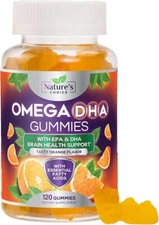 Omega 3 Fish Oil Gummies, Heart Healthy Omega 3 Gummy Supplement DHA & EPA Extra