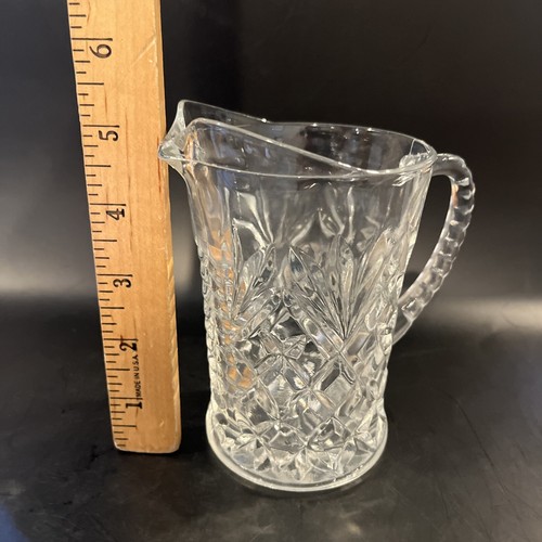 Anchor Hocking Mini Glass Prescut Clear Creamer pressed glassware~#REPLACE - Picture 6 of 6
