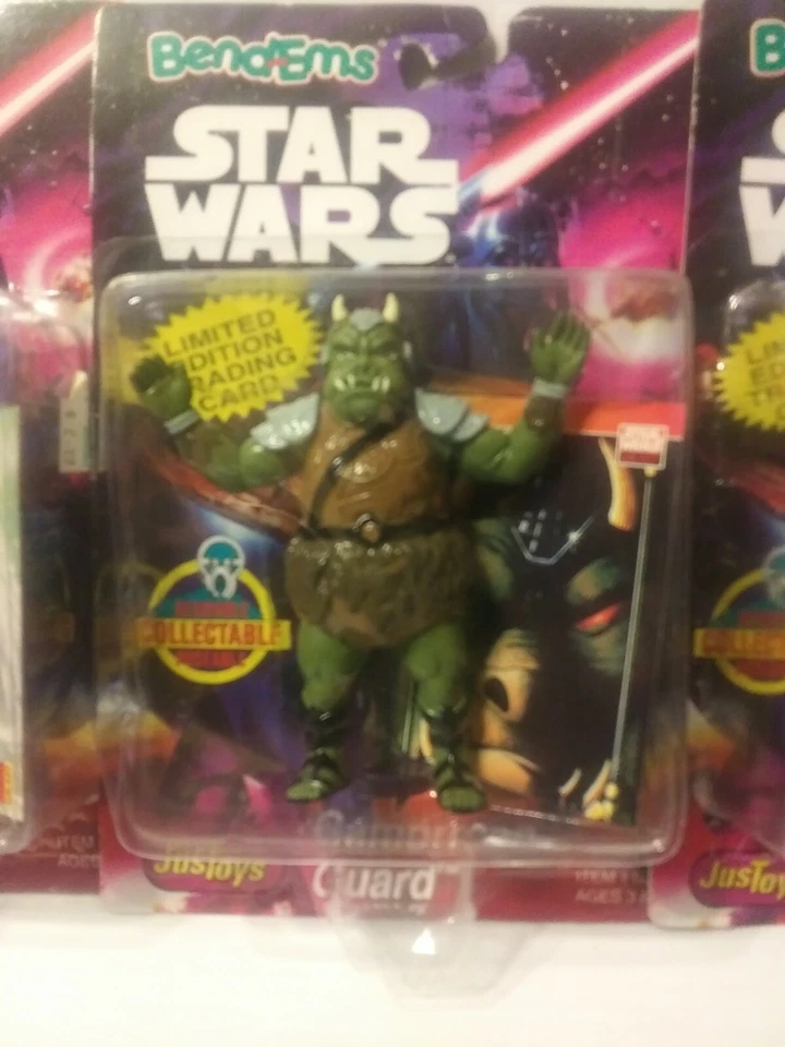 Lote Vintage Star Wars Bend-ems: Lando Calrissian, Babero Fortuna, Guardia Gamorreana. Foto 2 de 4