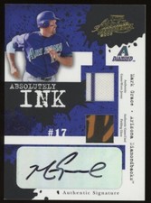 2005 Playoff Absolute Memorabilia Absolutely Ink Auto Jersey Mark Grace /50