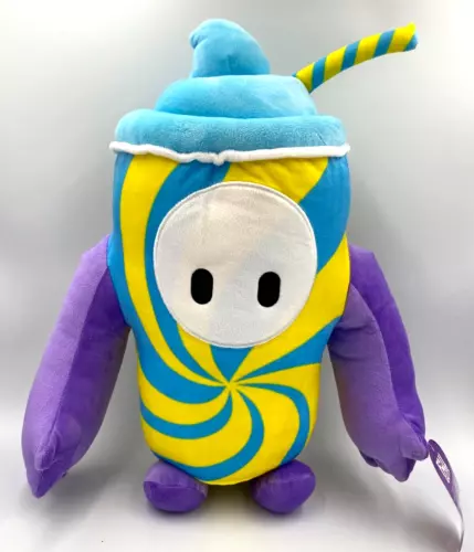 Giant Fall Guy Plush Toy  16 inch tall Blue Freeze Slushy Costume Fall Guys NWT