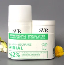 SVR Spirial 48H Anti-Perspirant Deodorant Roll-on 50ml + Refill 50ml EXP 09/2027