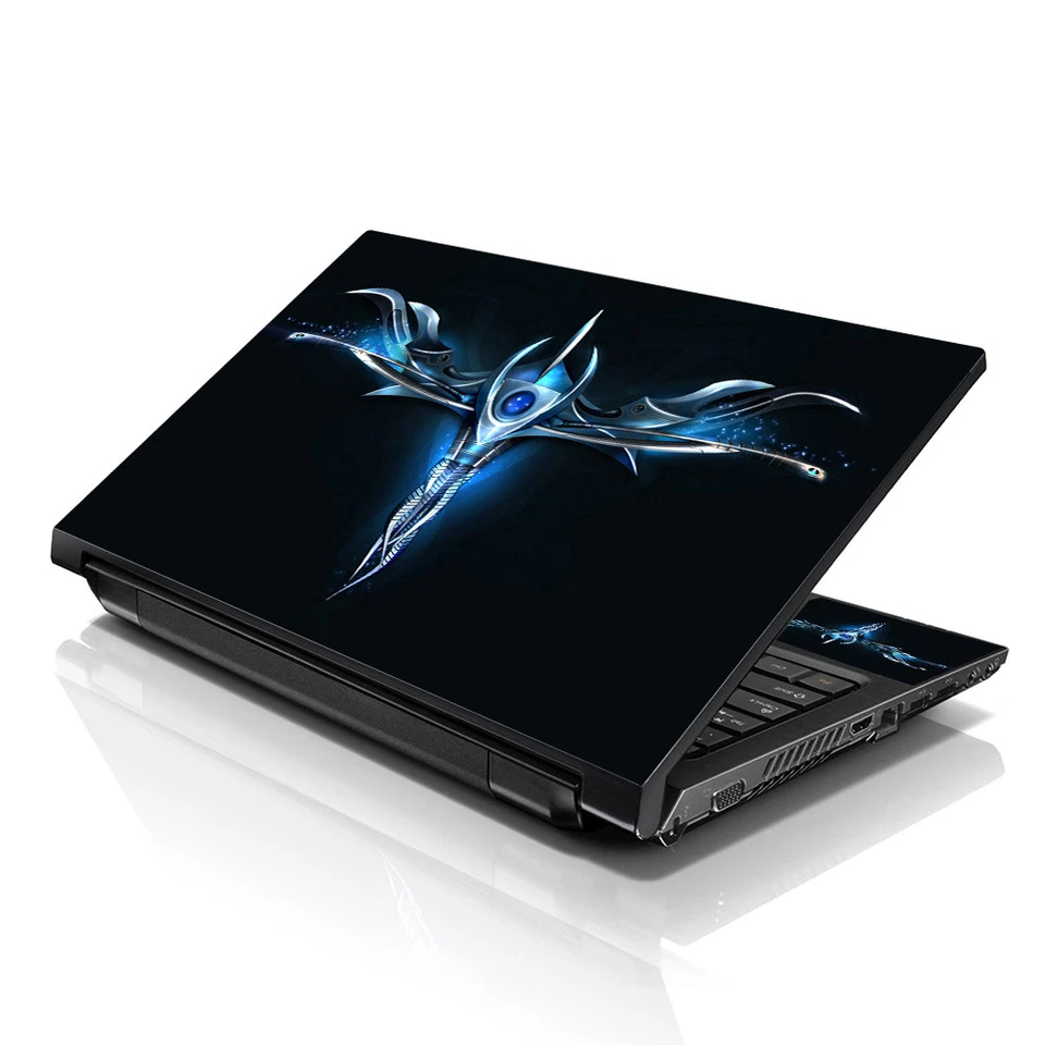 Laptop Skin Sticker Notebook Decal Cover Blue Sign for Dell Apple Asus HP 13-16" - Image 2 of 4