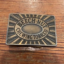 Vintage Belt Buckle - Beech-Nut Chewing Tobacco