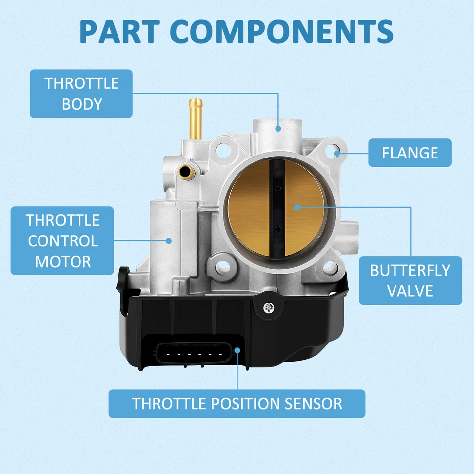 Carrocería del acelerador para Honda Accord 2013-2017 CR-V 2015-2019 Acura ILX 2,4 L 2016-2022 Foto 3 de 4