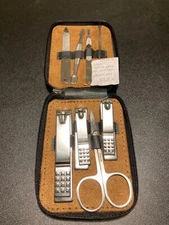 Skull Shaver 8-Piece Manicure Kit Stainless Steel Nail Kit & Grooming Tools