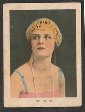 Westminster Tobacco 1921 Stage & Cinema Stars Cigarette Card #98 Trini