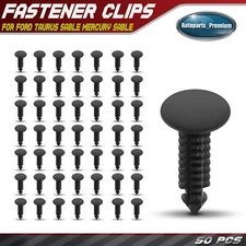 50Pcs 6.35mm Nylon Engine Mount Heat Retainer Clip Single Head for Ford Mercury