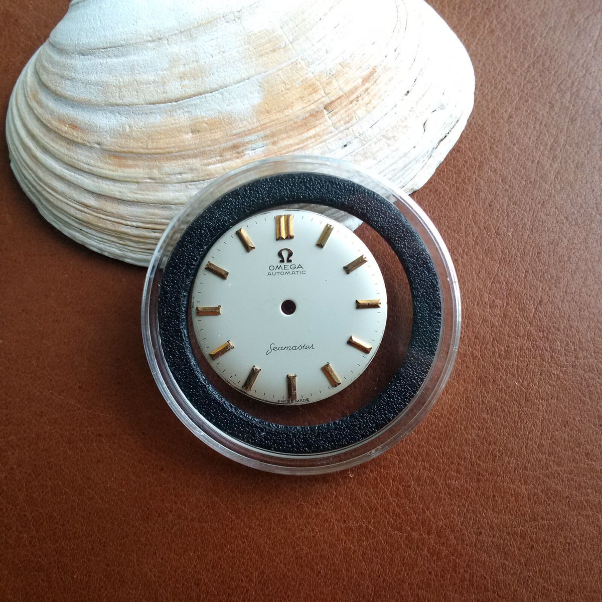 Vintage Omega Seamaster/Geneve/De Ville Watch Part Lot Dials and Cases