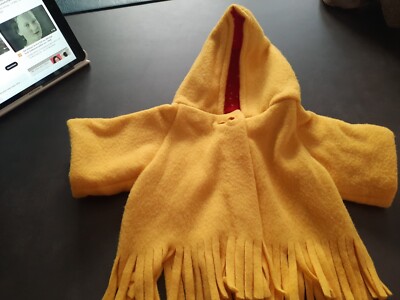 Bär Kleidung 40-50 cm Teddy Puppe Mäntelchen Fleece Maße s. Bilder Handarbeit 