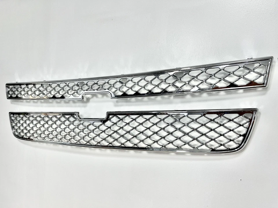 Inserções de sobreposição de grade cromada para 06-07 Chevy Silverado 1500 2500HD 3500 - Imagem 3 de 4