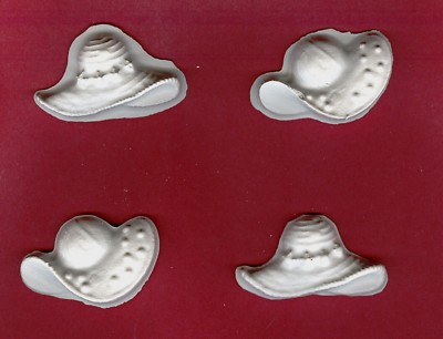 Lady Hats plaster of Paris painting project. Set of 12!
