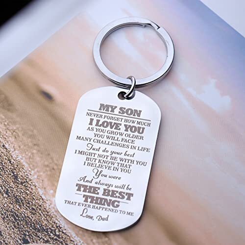 To My Son/Daughter Keychain – Inspirational Gift From Parent With Love Message