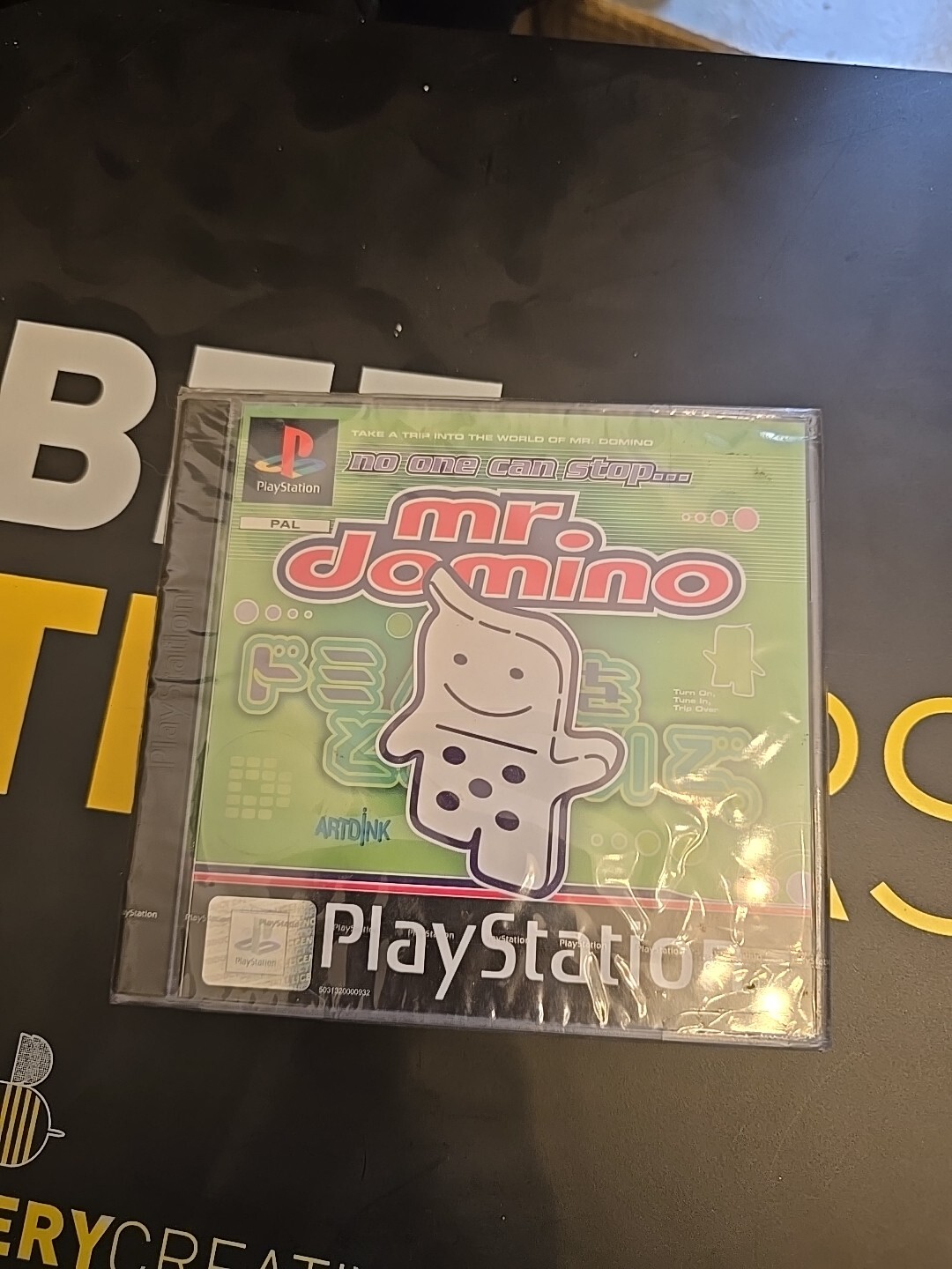 NO ONE CAN STOP MR. DOMINO JEU PS1 PAL EUR Neuf Sous Blister RARE RETRO