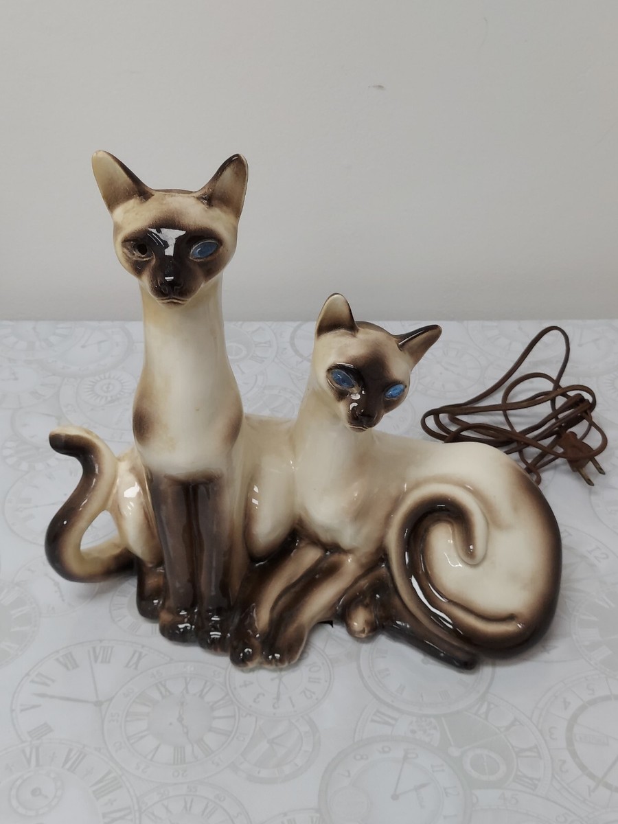 ＊Katze＊ France antique照明セット VINTAGE SIAMESE CATS TV LAMP , FROM 1950'S | eBay
