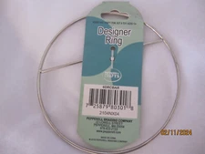 6in Designer Ring W Cross Bar 1 Pepperell Designer Crafts NEW- 6DRCBAR