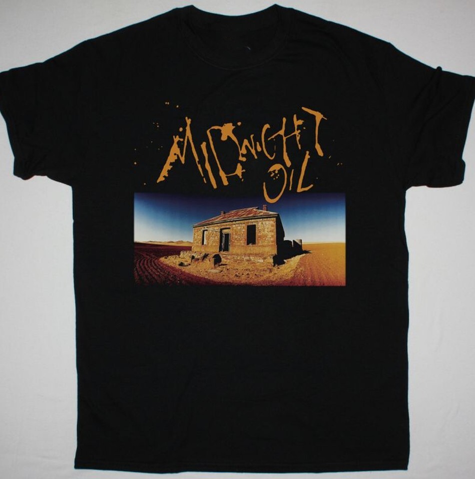 vtg Midnight Oil band album T-shirt black cotton All Sizes S to 5Xl YG847