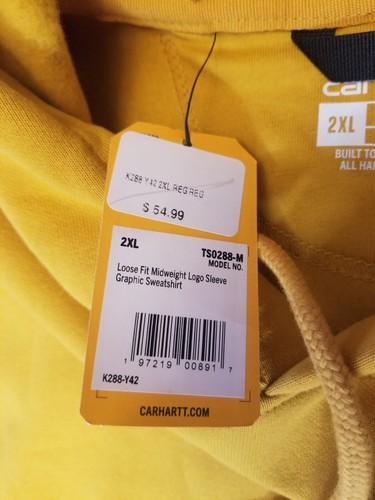 Carhartt Loose Fit Midweight Hoodie Sweatshirt Herren 2XL - Bild 6 von 7