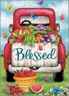 Blessed Red Truck - Faith Thank You Card Friend Religious Christian
