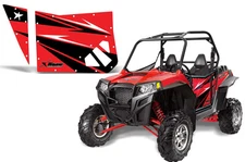 AMR RACING DOOR GRAPHIC KIT BLINGSTAR DOORS POLARIS RZR 570/800/900 XP RZR-S RED