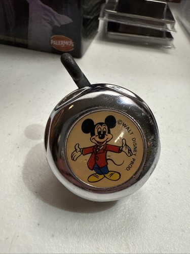 Vintage Mickey Mouse Bicycle Bell w/Handle Bar Clamp