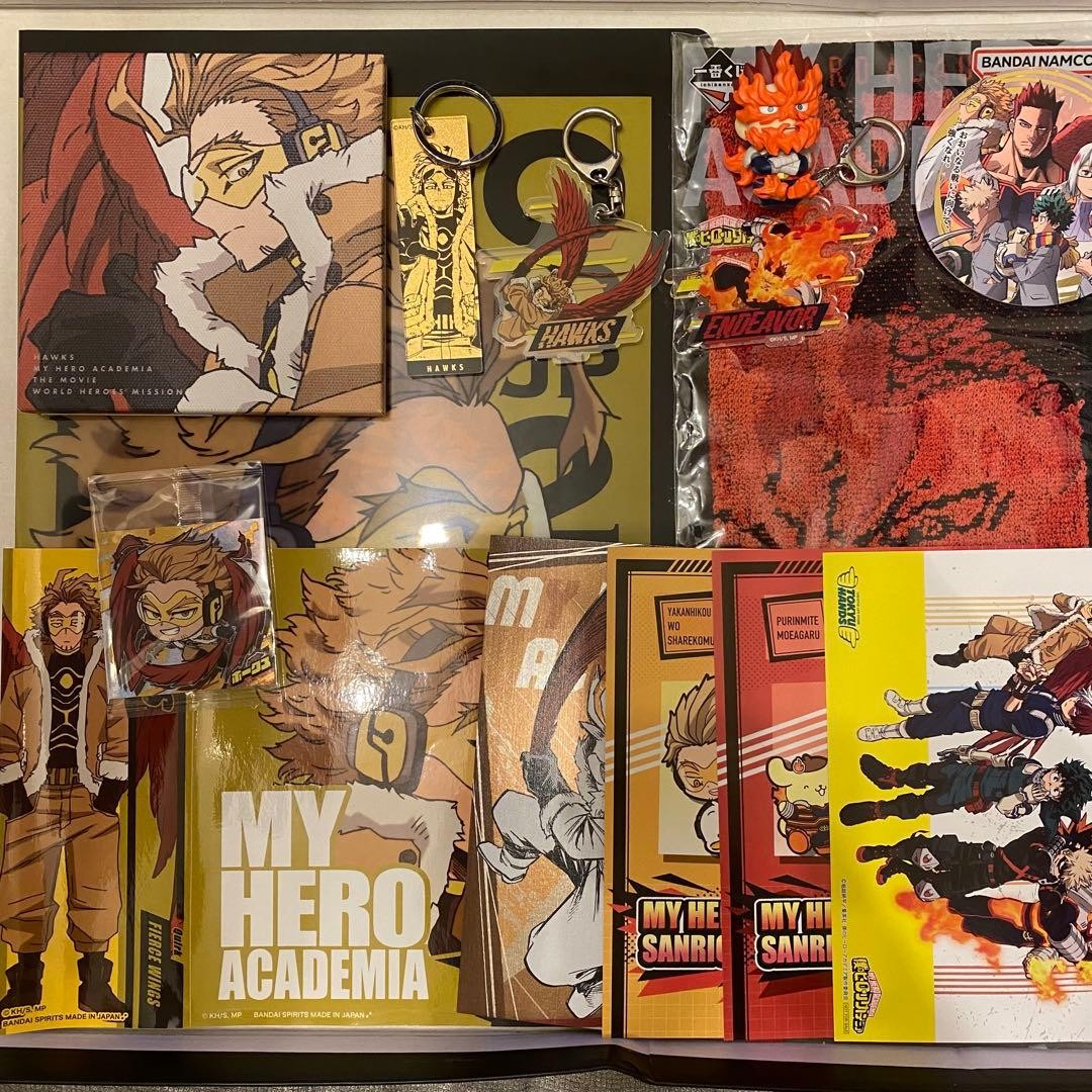 Figura Coleccionable My Hero Academia Hawks Endeavor Anime Auténtico Japón