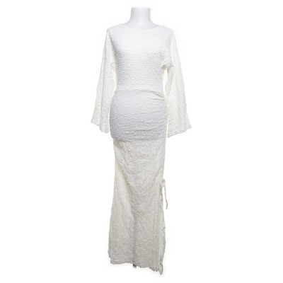 NA-KD, Maxikleid, Größe: 40, Weiß, Elasthan/Polyester/Polyamid/Baumwolle #Lx5