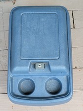 80-91 Center Console Ford Truck F150 F250 Bronco Xlt Blue Cup Holder Storage Bin 80-91 Center Console Ford Truck F150 F250 Bronco Xlt Blue Cup Holder Storage Bin