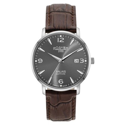 Roamer VALAIS 958833 41 54 05   Herrenuhr, elegant, 39 mm, Edelstahl, Garantie: 