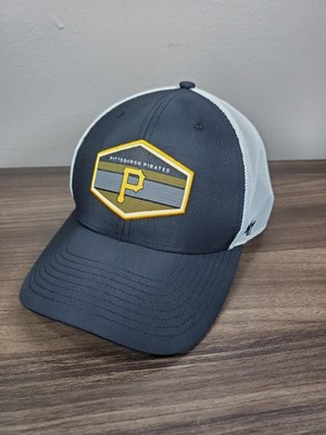Pittsburgh Pirates Trucker Hat '47 Brand OSFA Black White Mesh MLB Baseball Cap