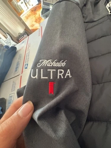 Columbia Powder Lite Hybrid Hooded Jacket Michelob Ultra Logo image 5