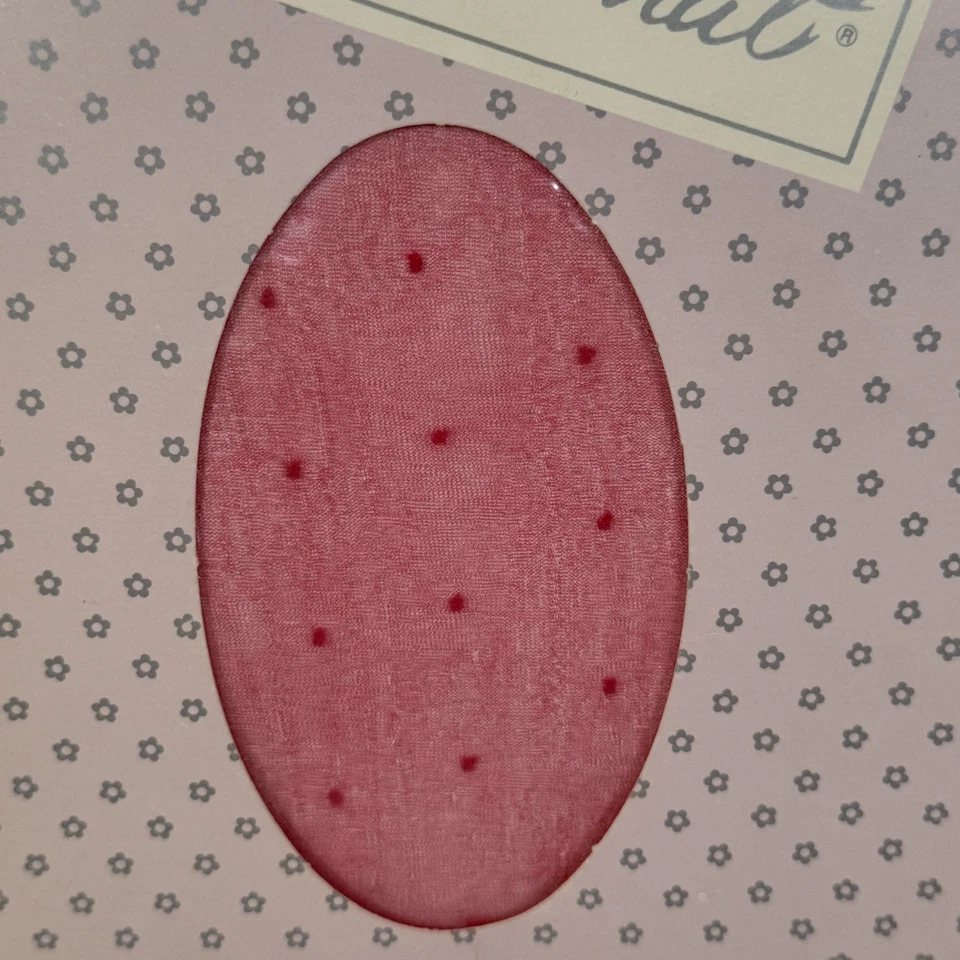 Vtg 80s Patterned Pantyhose Dots Ruby Hot Pink Sz A 5'-5'5" 100-135 Lbs New - Image 2 of 4