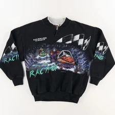 VTG Art Unlimited Snowmobile Sweatshirt Black Men's M