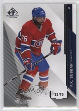 2014-15 SP Game Used /76 PK Subban #11 01qm