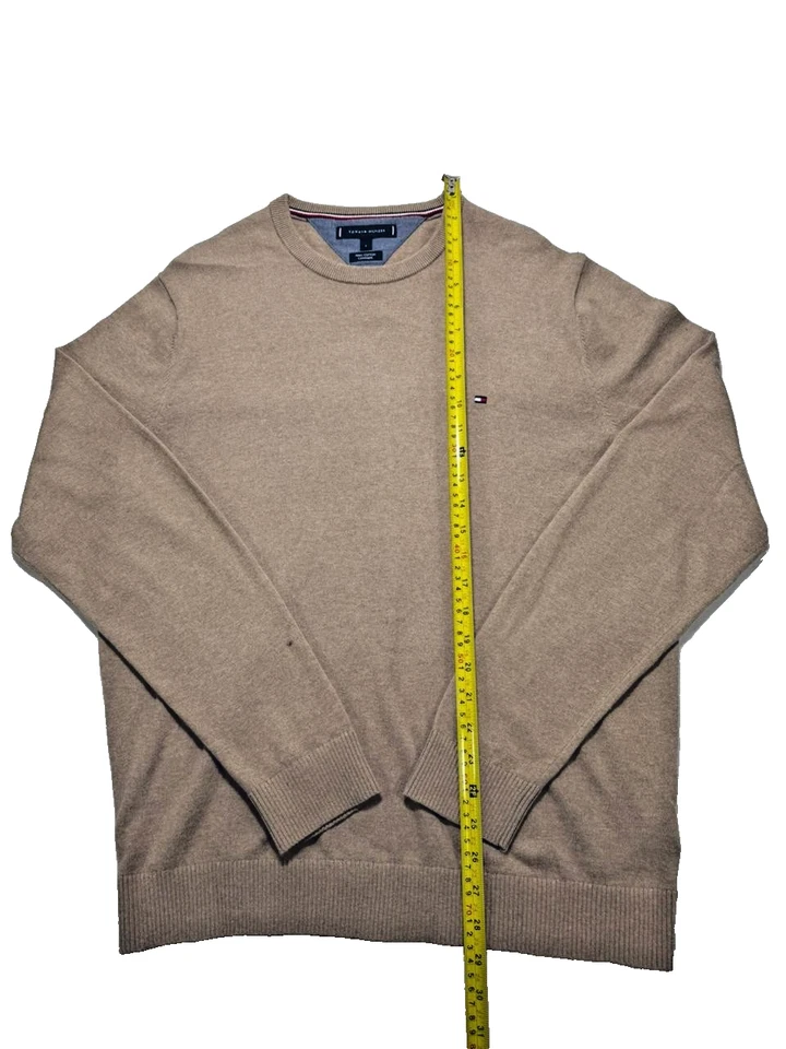 TOMM HILFIGER PIMA ALGODÓN CASHMER MARRÓN CLARO Foto 2 de 4