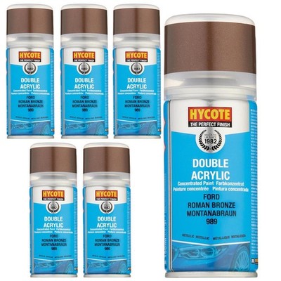 Hycote Farbsprühlack Ford Roman Bronze (metallic) 150 ml schnelltrocknend x6