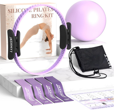 Pilates Ring Kit for Women - Complete Home Workout Set for Beginners