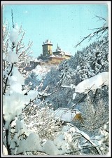 1979 Karlštejn Castle Winter Czech Republic Vintage Postcard Karlstejn Hrad K041